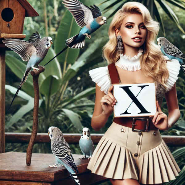 Vgel mit X